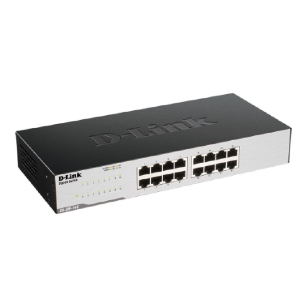 D-Link , 16-Port Gigabit Easy Desktop Switch , GO-SW-16G/E , Unmanaged , Desktop/Rackmountable , 24 month(s)