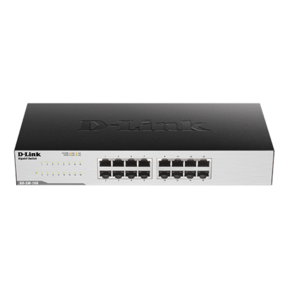 D-Link , 16-Port Gigabit Easy Desktop Switch , GO-SW-16G/E , Unmanaged , Desktop/Rackmountable , 24 month(s)