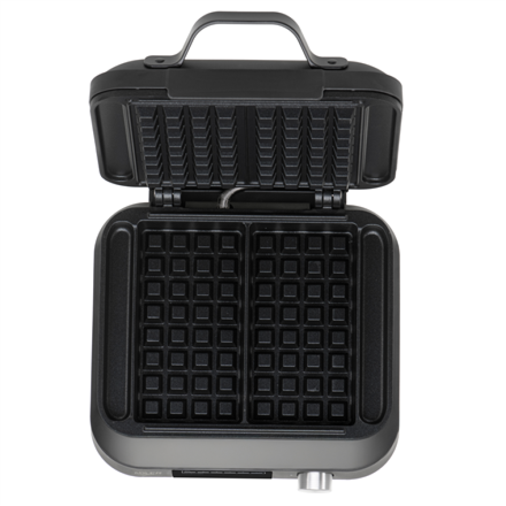Adler Waffle Maker with LED Display , AD 3087 , 2200 W , Number of pastry 2 , Belgium , Black