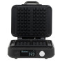 Adler Waffle Maker with LED Display , AD 3087 , 2200 W , Number of pastry 2 , Belgium , Black