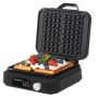 Adler Waffle Maker with LED Display , AD 3087 , 2200 W , Number of pastry 2 , Belgium , Black