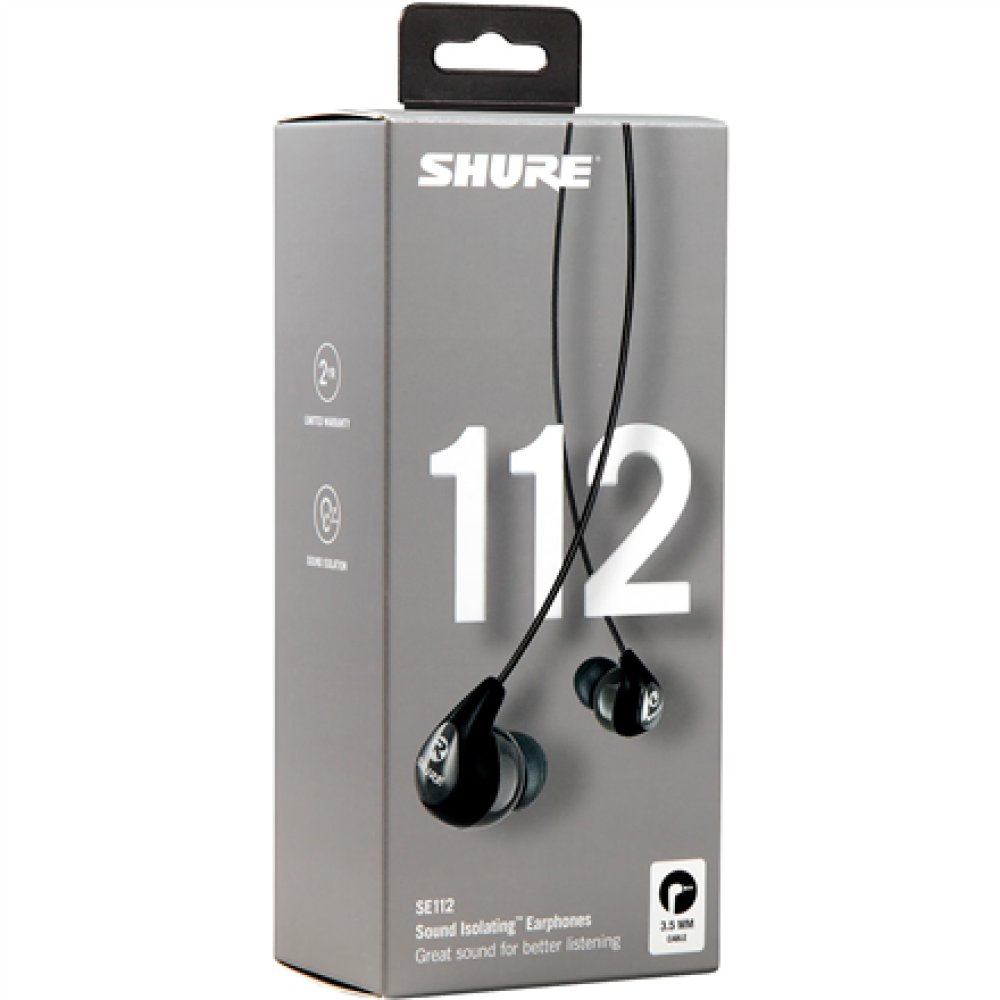 Shure , Earphones , SE112-GR , Wired , In-ear , Grey