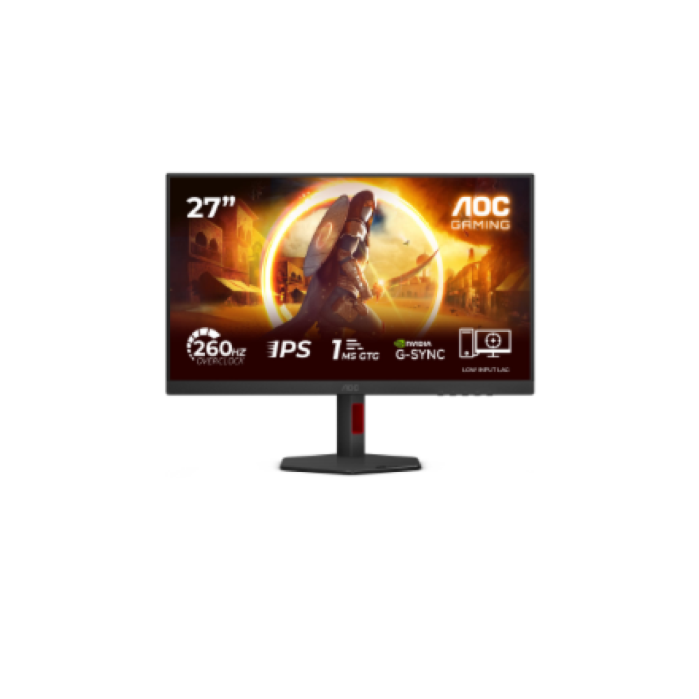 AOC 27G4ZR , 27 , Fast IPS , FHD , 16:9 , 240 Hz , 1 ms , 1920 x 1080 pixels , 350 cd/m² , HDMI ports quantity 2 , Black