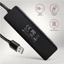 AXAGON Travel four-port USB-A 5Gbps hub , HUE-C1A