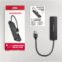 AXAGON Travel four-port USB-A 5Gbps hub , HUE-C1A