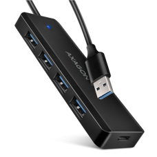 AXAGON Travel four-port USB-A 5Gbps hub , HUE-C1A