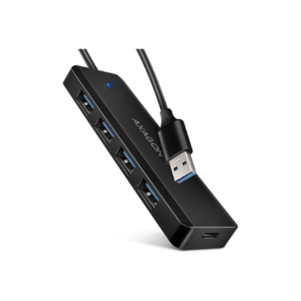 AXAGON Travel four-port USB-A 5Gbps hub , HUE-C1A