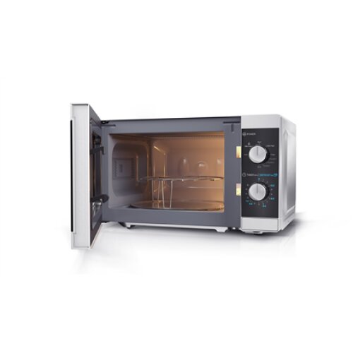 Sharp , Microwave Oven with Grill , YC-MG01E-S , Free standing , 800 W , Grill , Silver