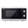 Sharp , Microwave Oven with Grill , YC-MG01E-S , Free standing , 800 W , Grill , Silver