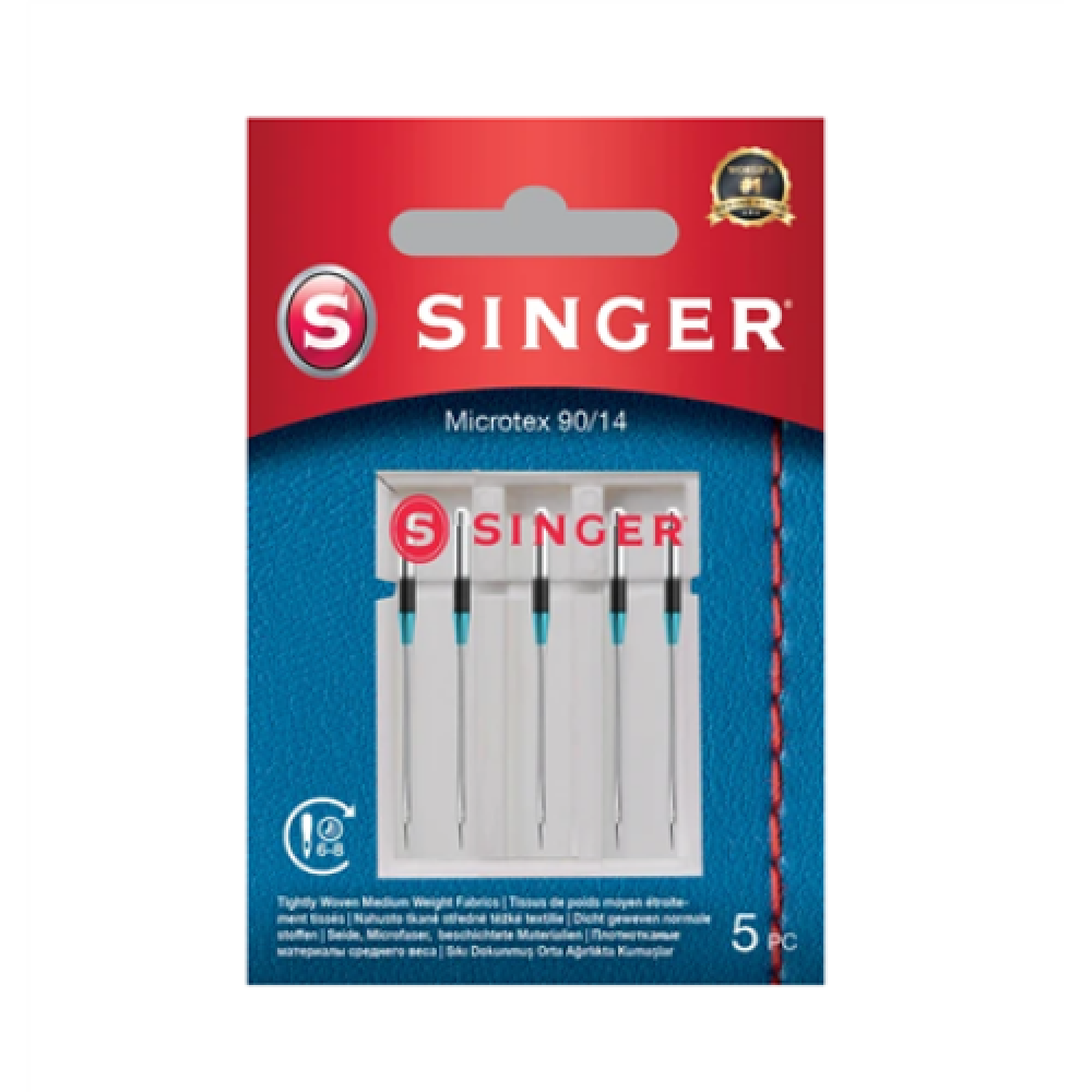 Singer , NEEDLE, Microtex 90/14, 5 pcs
