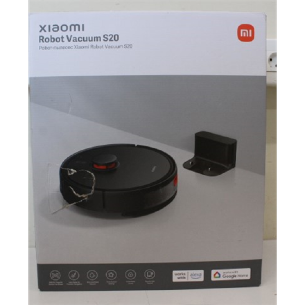 SALE OUT. Xiaomi Robot Vacuum S20 (Black) EU , Xiaomi Robot Vacuum (EU) , S20 , Wet&Dry , 2900 mAh , Dust capacity 0.4 L , 5000 Pa , Black , DAMAGED PACKAGING