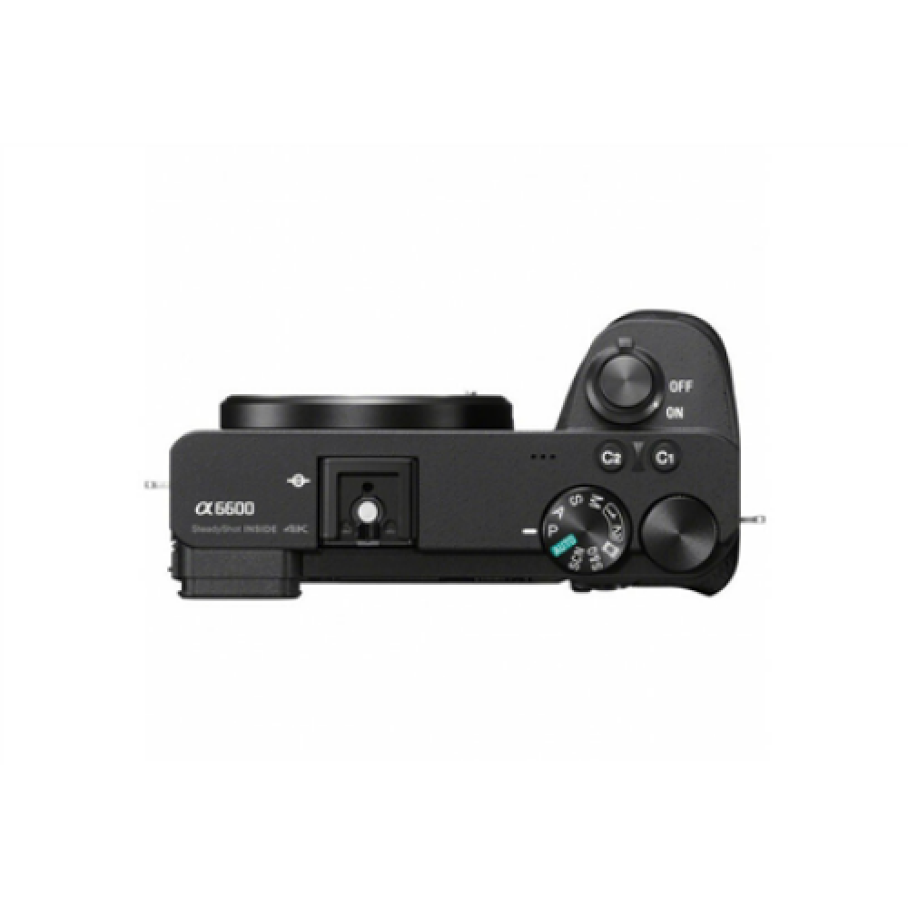 Sony ILCE-6600 E-Mount Camera, Black , Sony , E-Mount Camera , ILCE-6600 , Mirrorless Camera body , 24.2 MP , ISO sensitivity (max) 102400 , Display diagonal 3.0 , Video recording , Wi-Fi , Fast Hybrid AF , Magnification 1.07 x , Viewfinder , CMOS , Black
