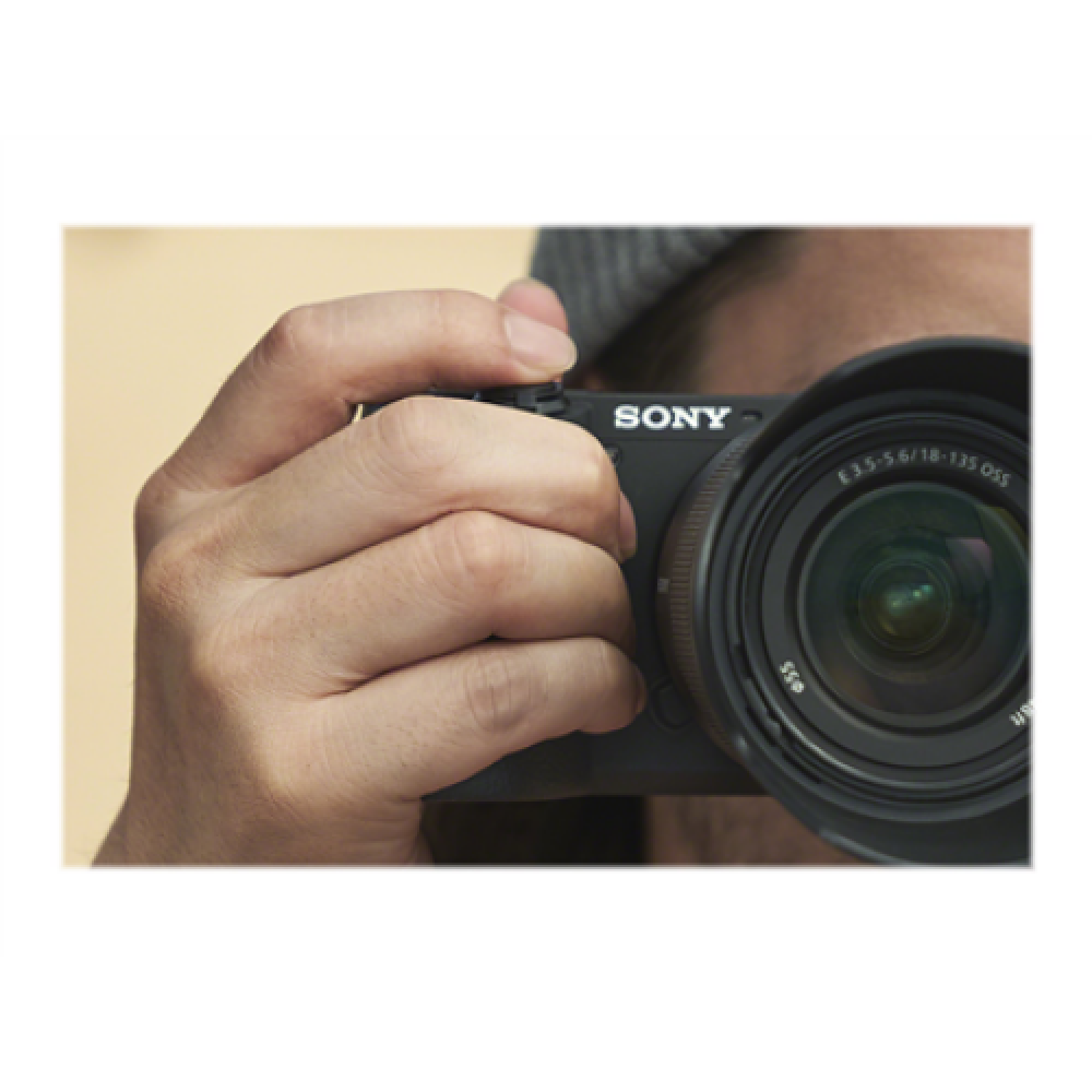 Sony ILCE-6600 E-Mount Camera, Black , Sony , E-Mount Camera , ILCE-6600 , Mirrorless Camera body , 24.2 MP , ISO sensitivity (max) 102400 , Display diagonal 3.0 , Video recording , Wi-Fi , Fast Hybrid AF , Magnification 1.07 x , Viewfinder , CMOS , Black