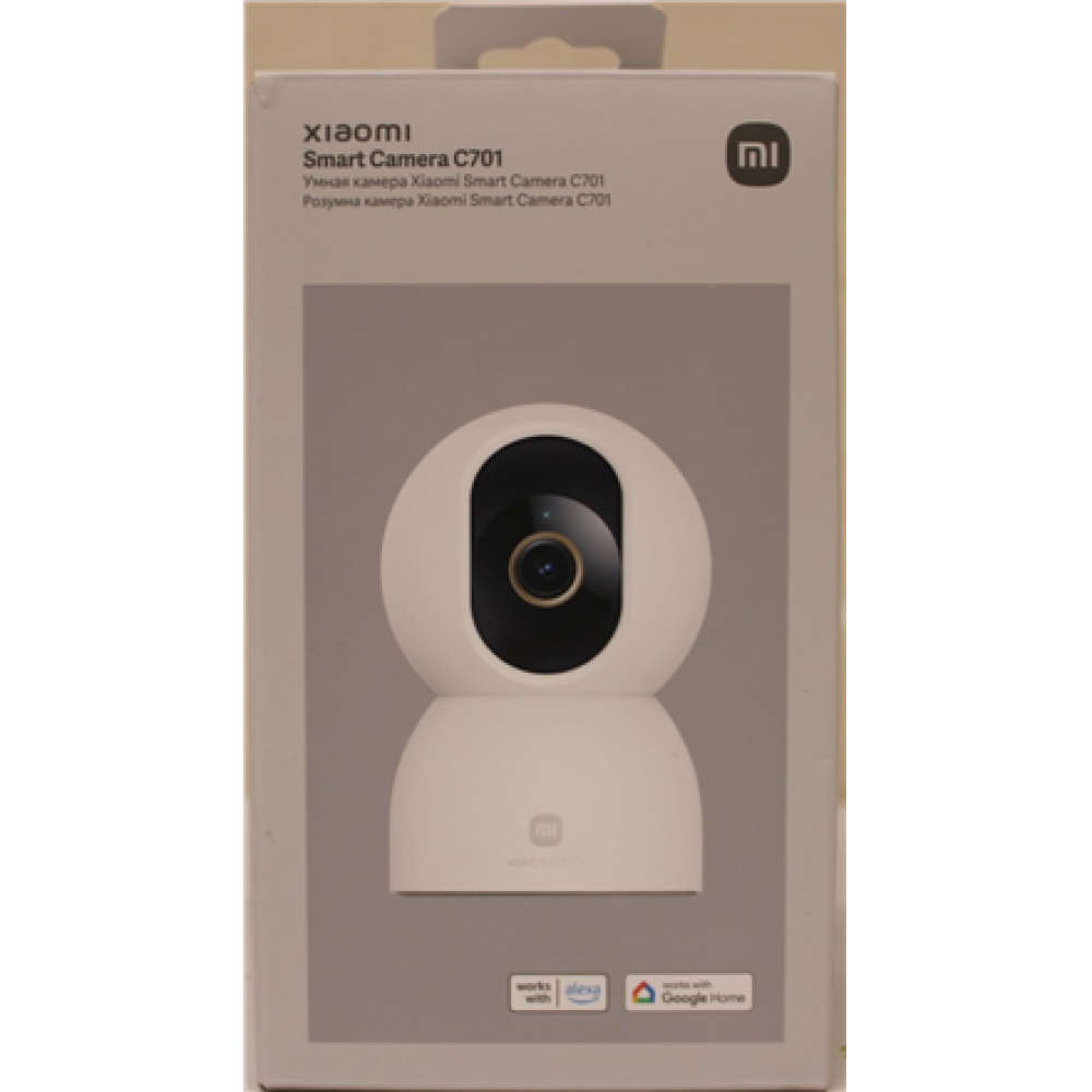 SALE OUT. Xiaomi Smart Camera C701 EU , Xiaomi Smart Camera C701 EU , 24 month(s) , Dome , 8 MP , F/1.6 , H.265 , microSD card (8 GB to 256 GB) , DAMAGED PACKAGING, DEMO