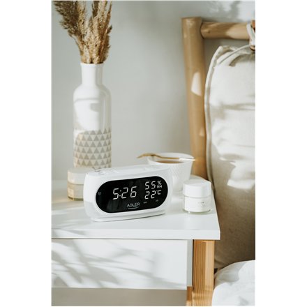 Adler LED clock with thermometer , AD 1186