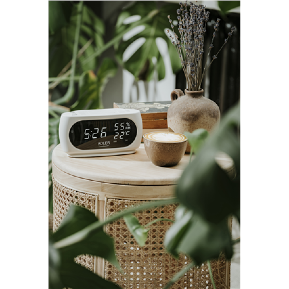 Adler LED clock with thermometer , AD 1186