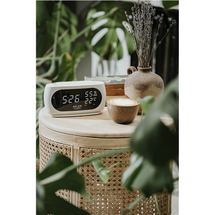 Adler LED clock with thermometer , AD 1186
