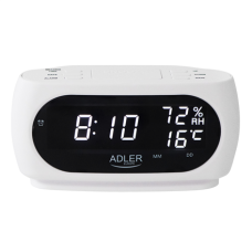 Adler LED clock with thermometer , AD 1186