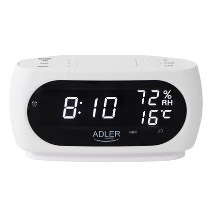 Adler LED clock with thermometer , AD 1186