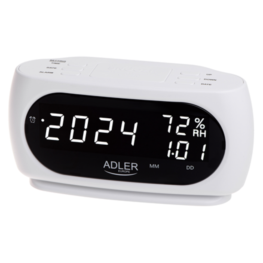 Adler LED clock with thermometer , AD 1186