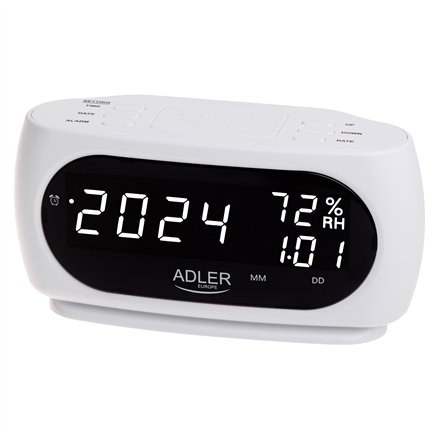 Adler LED clock with thermometer , AD 1186