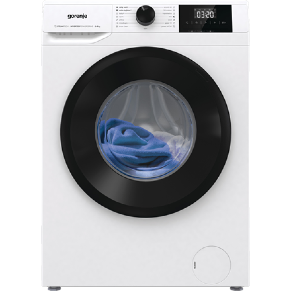 Gorenje Washing Machine , W3NGPI62SBS , Energy efficiency class B , Front loading , Washing capacity 6 kg , 1200 RPM , Depth 47 cm , Width 60 cm , LCD , Steam function