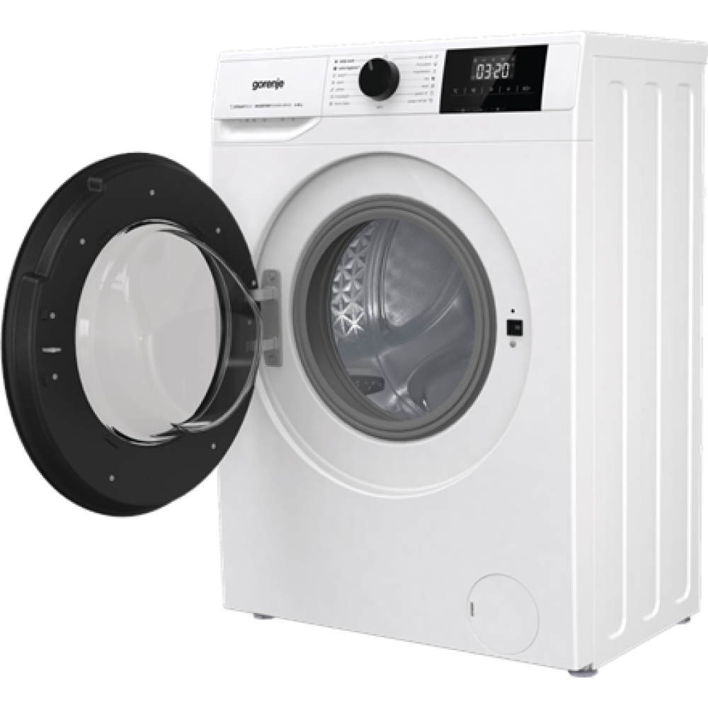 Gorenje Washing Machine , W3NGPI62SBS , Energy efficiency class B , Front loading , Washing capacity 6 kg , 1200 RPM , Depth 47 cm , Width 60 cm , LCD , Steam function