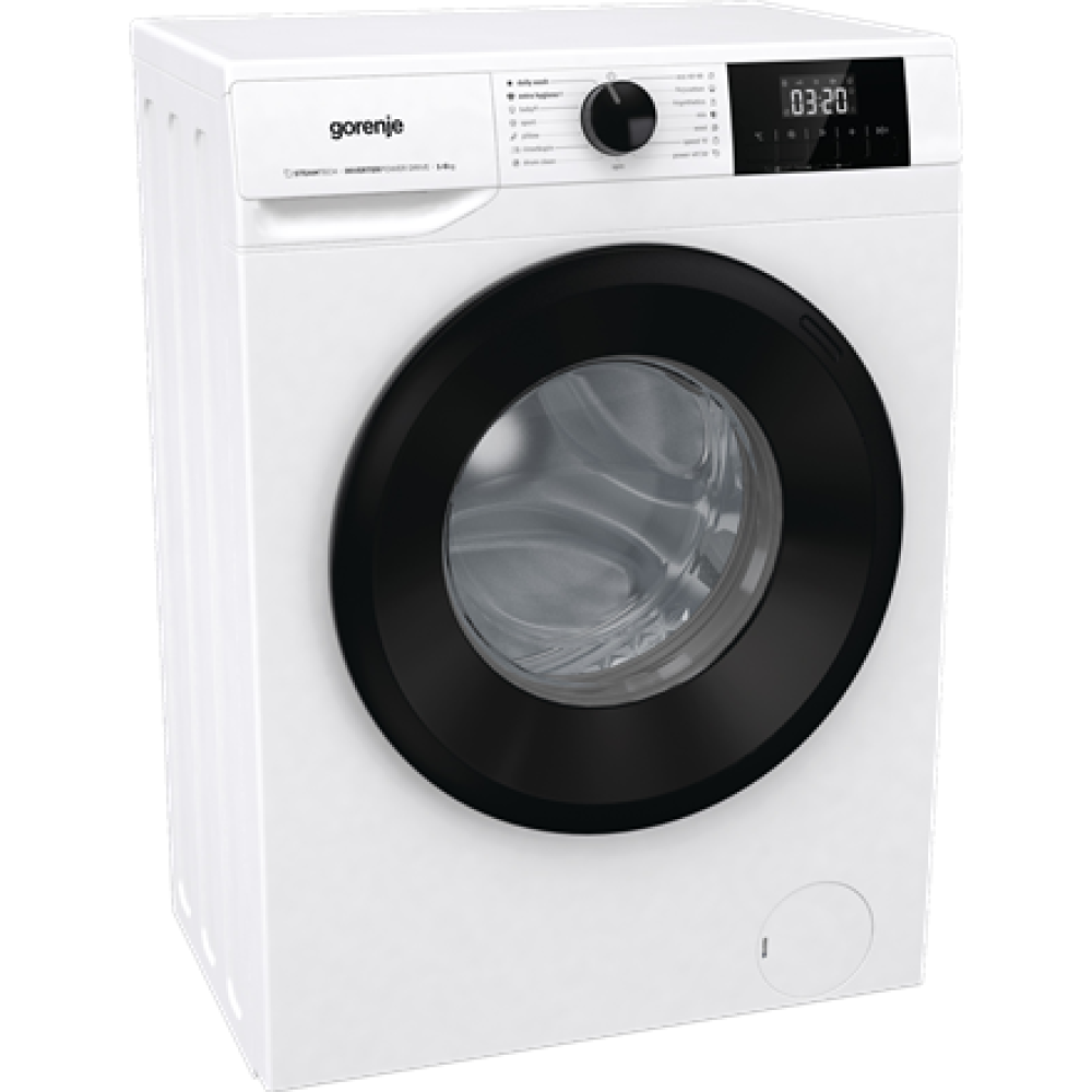 Gorenje Washing Machine , W3NGPI62SBS , Energy efficiency class B , Front loading , Washing capacity 6 kg , 1200 RPM , Depth 47 cm , Width 60 cm , LCD , Steam function