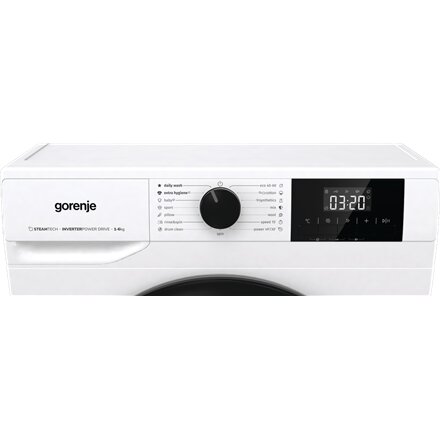 Gorenje , Washing Machine , W3NGPI62SBS , Energy efficiency class B , Front loading , Washing capacity 6 kg , 1200 RPM , Depth 47 cm , Width 60 cm , LCD , Steam function