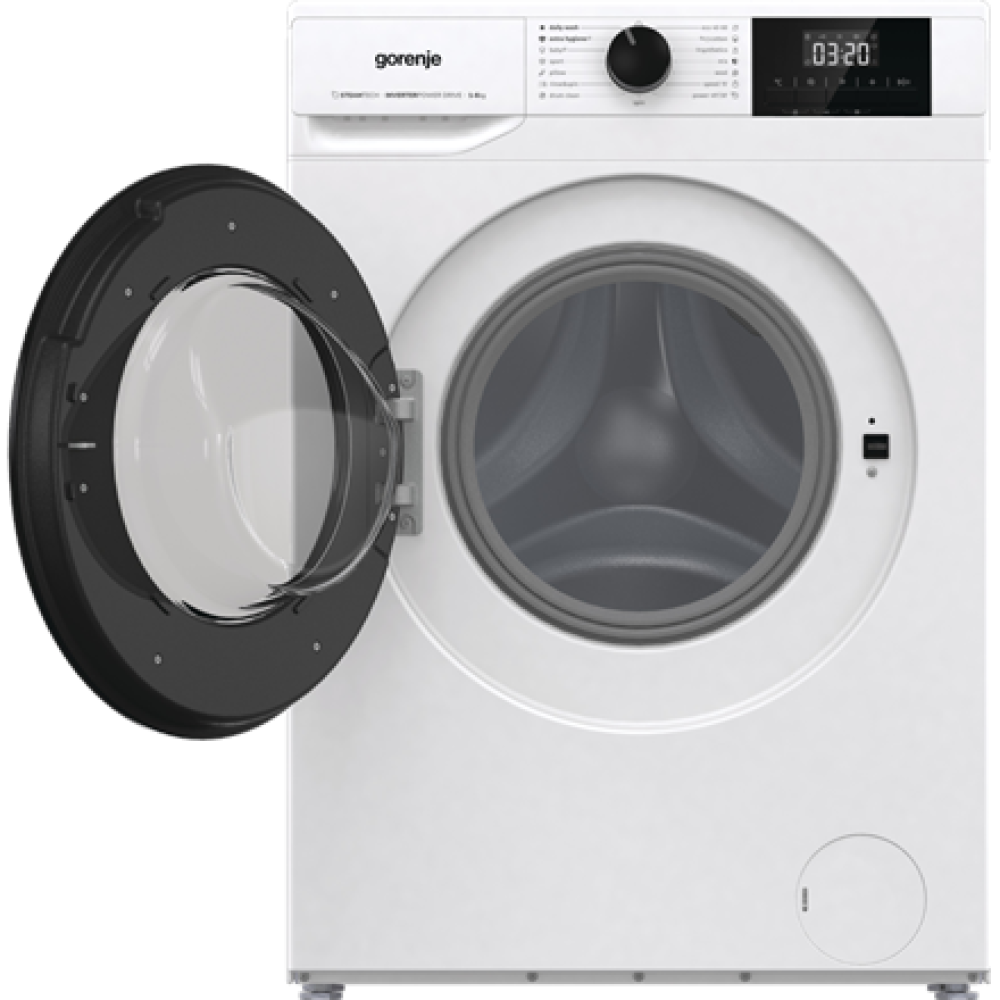 Gorenje Washing Machine , W3NGPI62SBS , Energy efficiency class B , Front loading , Washing capacity 6 kg , 1200 RPM , Depth 47 cm , Width 60 cm , LCD , Steam function