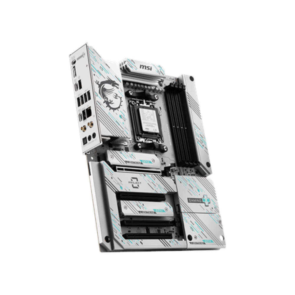 MSI B850 GAMING PLUS WIFI PZ , Processor family AMD B850 , Processor socket AM5 , DDR5 , Supported hard disk drive interfaces SATA, M.2 , Number of SATA connectors 4