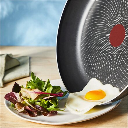 TEFAL Pan , H0560642 , Frying , Diameter 28 cm , Suitable for induction hob , Fixed handle , Black