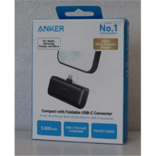 SALE OUT. Anker Nano Power Bank Built-In with USB-C Connector , A1653H11 , 5000 mAh , Black , DEMO