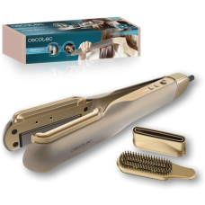 Cecotec Air Straightener , AirLisse 2in1 ForceDry Champagne , Ceramic heating system , Number of heating levels 4 , 1000 W , Beige