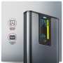 AXAGON External USB-C 10Gbps metal box with info display for M.2 NVMe and SATA SSD , EEM2-SD2