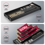 AXAGON External USB-C 10Gbps metal box with info display for M.2 NVMe and SATA SSD , EEM2-SD2