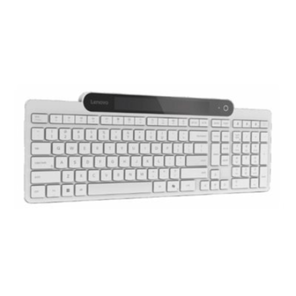 Lenovo 800 Self-Charging Bluetooth Keyboard-US English , Keyboard , Bluetooth , US English , White