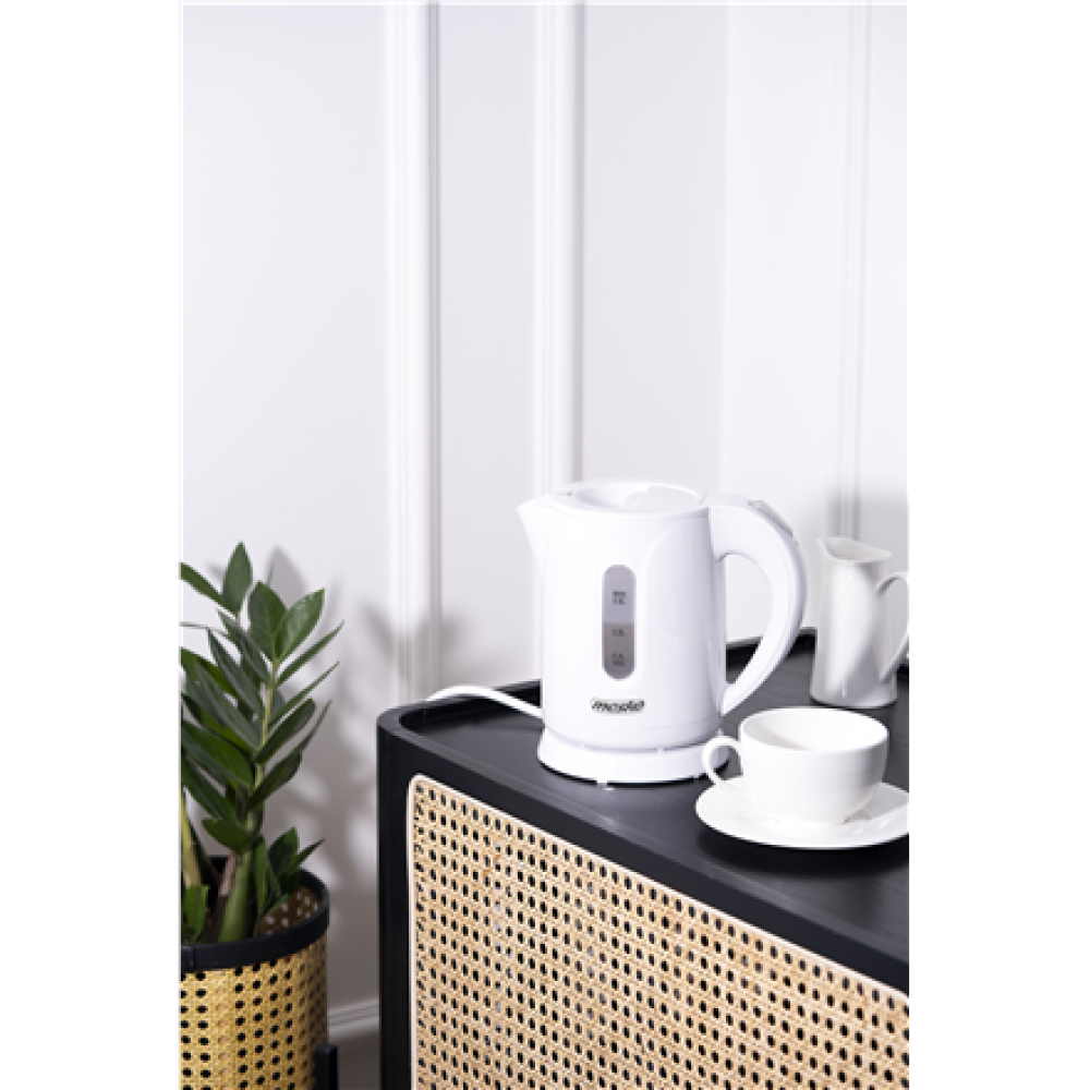 Mesko Kettle , MS 1376 , Electric , 850 W , 0.8 L , Plastic , 360° rotational base , White