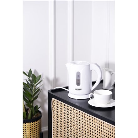 Mesko , Kettle , MS 1376 , Electric , 850 W , 0.8 L , Plastic , 360° rotational base , White