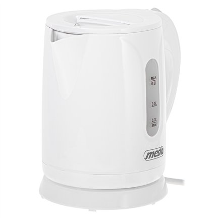 Mesko , Kettle , MS 1376 , Electric , 850 W , 0.8 L , Plastic , 360° rotational base , White