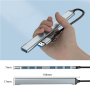 Gembird 7-port USB hub (1x USB 3.2 + 6x USB 2.0), USB-A + USB-C, Silver , UHB-ACM-U3P1U2P6-01