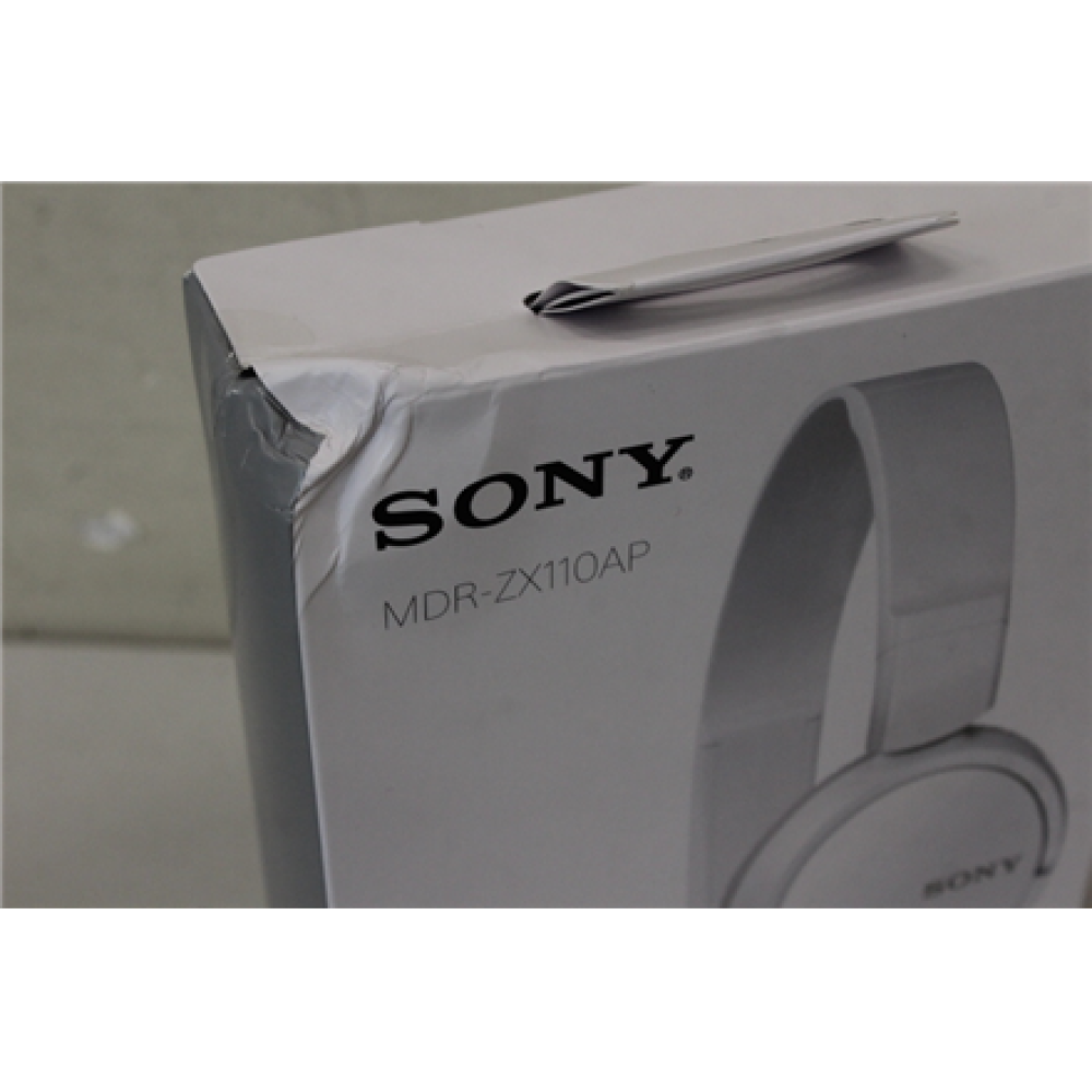SALE OUT. Sony headphones ZX Series MDR-ZX110APW Outdoor headband, White , Sony MDR-ZX110APW.CE7 , Wired , On-Ear , Microphone , DAMAGED PACKAGING , White