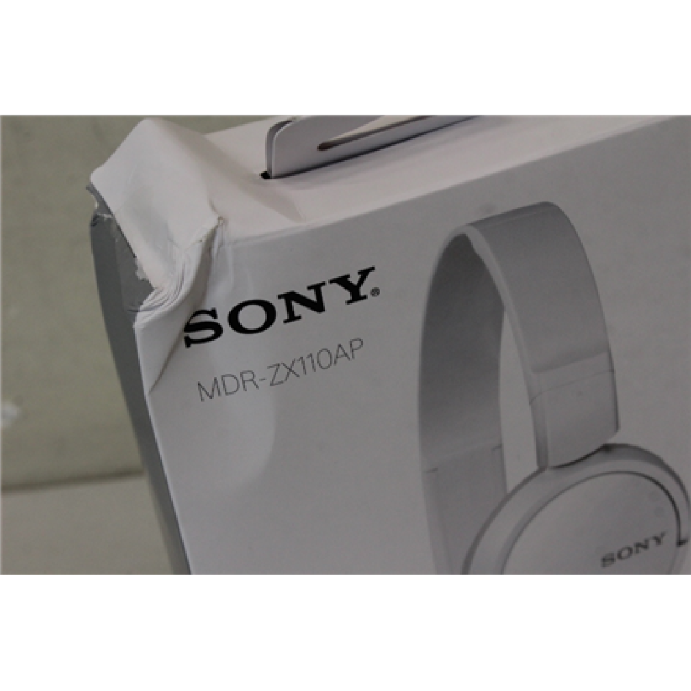 SALE OUT. Sony headphones ZX Series MDR-ZX110APW Outdoor headband, White , Sony MDR-ZX110APW.CE7 , Wired , On-Ear , Microphone , DAMAGED PACKAGING , White