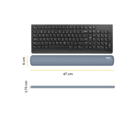 Fellowes , Breyta Keyboard Wrist Rest , Marine