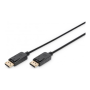 Digitus , DisplayPort Connection Cable , Black , DP male , DP male , DP to DP , 1 m