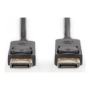 Digitus , DisplayPort Connection Cable , Black , DP male , DP male , DP to DP , 1 m