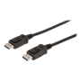 Digitus , Black , DP male , DP male , DisplayPort Connection Cable , DP to DP , 1 m
