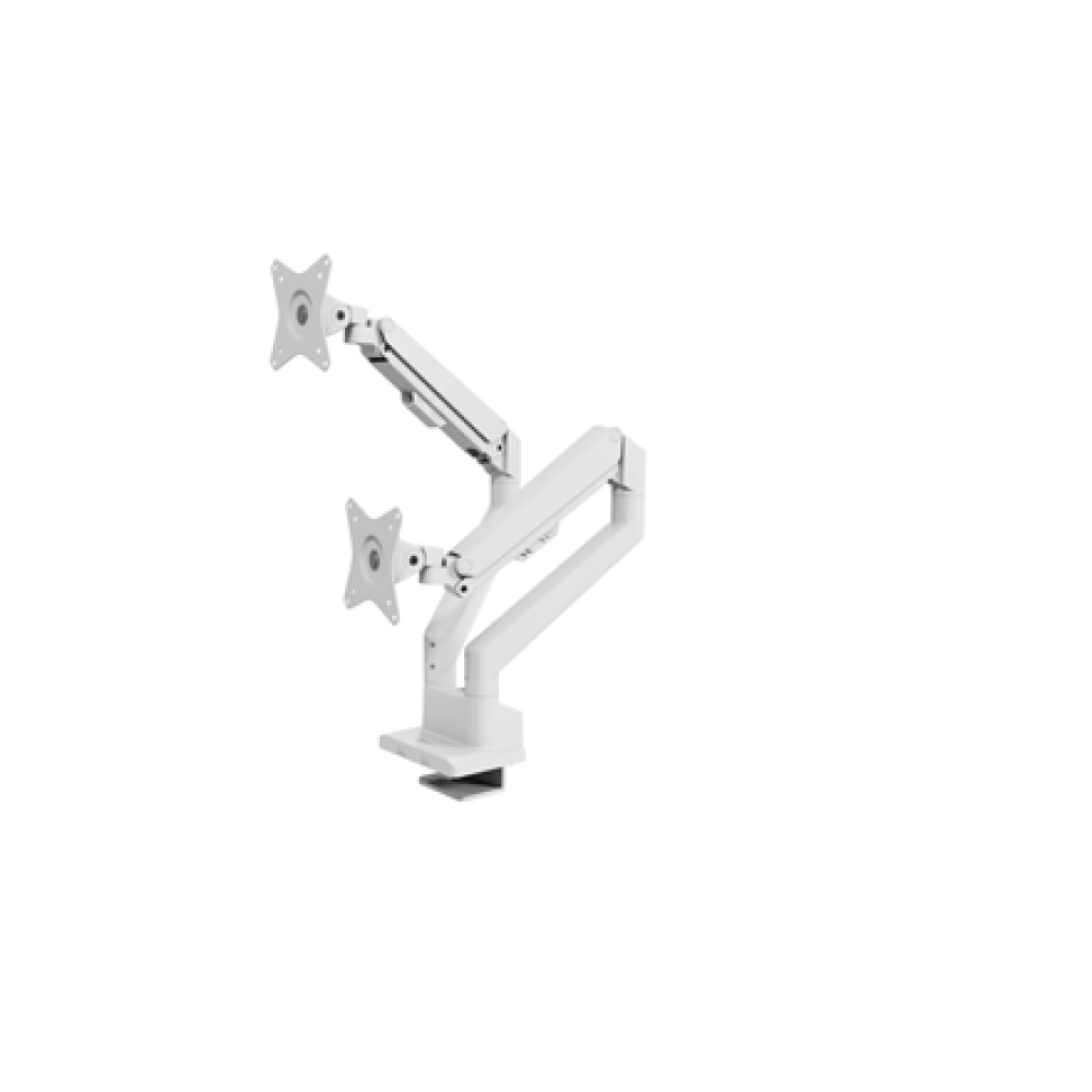 Arozzi Desk Mount , Neo Duo - Gas Spring Monitor Arm AZ-ALZARE-NEO-DUO-WT , Tilt, Swivel, Rotation , Maximum weight (capacity) 9 kg , White