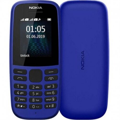 Nokia 105 TA-1203 Blue, 1.77 , TFT, 120 x 160 pixels, 4 MB, 4 MB, Single SIM, USB version microUSB, 800 mAh