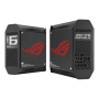 Wifi 6 802.11ax Tri-band Gigabit Gaming Mesh System , GT6 ROG Rapture (2-Pack) , 802.11ax , 574+4804+4804 Mbit/s , 10/100/1000 Mbit/s , Ethernet LAN (RJ-45) ports 3 , Mesh Support Yes , MU-MiMO Yes , No mobile broadband , Antenna type Internal